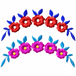 Flowers And Tree Embroidery Design 9 Flowers And Tree Embroidery Design 9